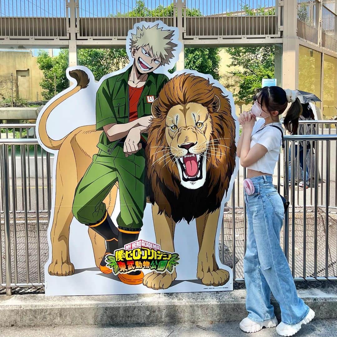 桜木美涼のインスタグラム：「かっちゃん！🥹💓 #僕のヒーローアカデミア #ヒロアカ #東武動物公園」