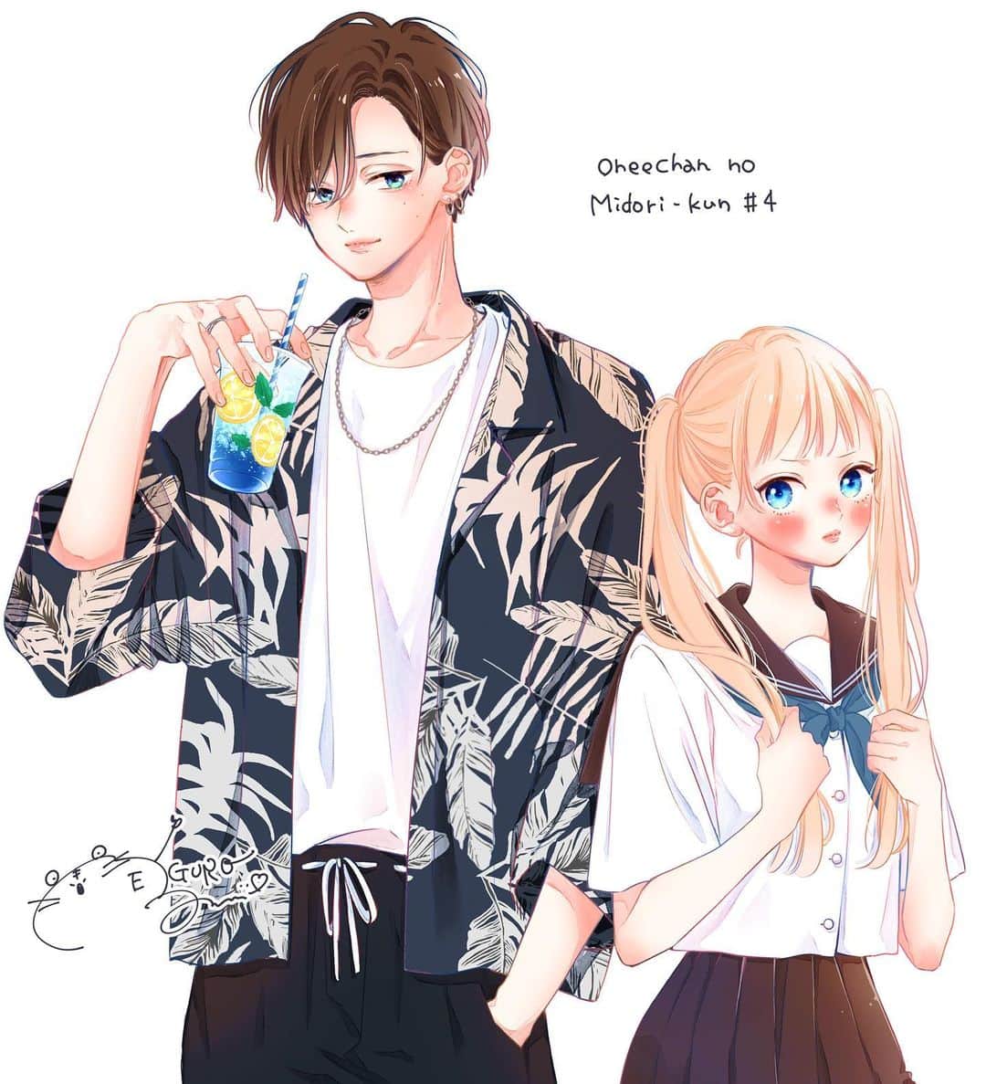 目黒あむのインスタグラム：「お姉ちゃんの翠くん4話目です🌱 そしてコミックス1巻が7月25日に発売します〜！また書影などでたらお知らせします🌟 ⁡ コメントや♡にフォローいつもありがとうございます✨ ⁡ #お姉ちゃんの翠くん #漫画 #少女漫画 #comic」