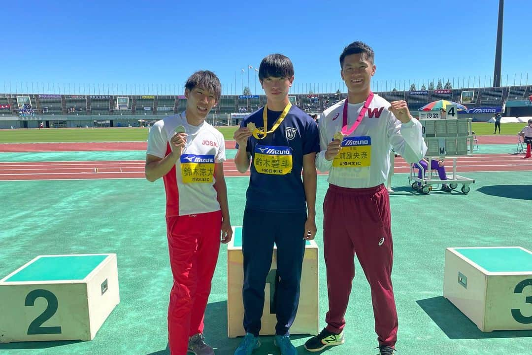 鈴木碧斗さんのインスタグラム写真 - (鈴木碧斗Instagram)「全日本インカレ 100m 10.33(-0.2) 🥇 4×400mR 39.56 5位 4継は悔しい結果に終わってしまったけど、100mは自己ベストで優勝できた☺︎   #archive」6月14日 23時03分 - joat_40