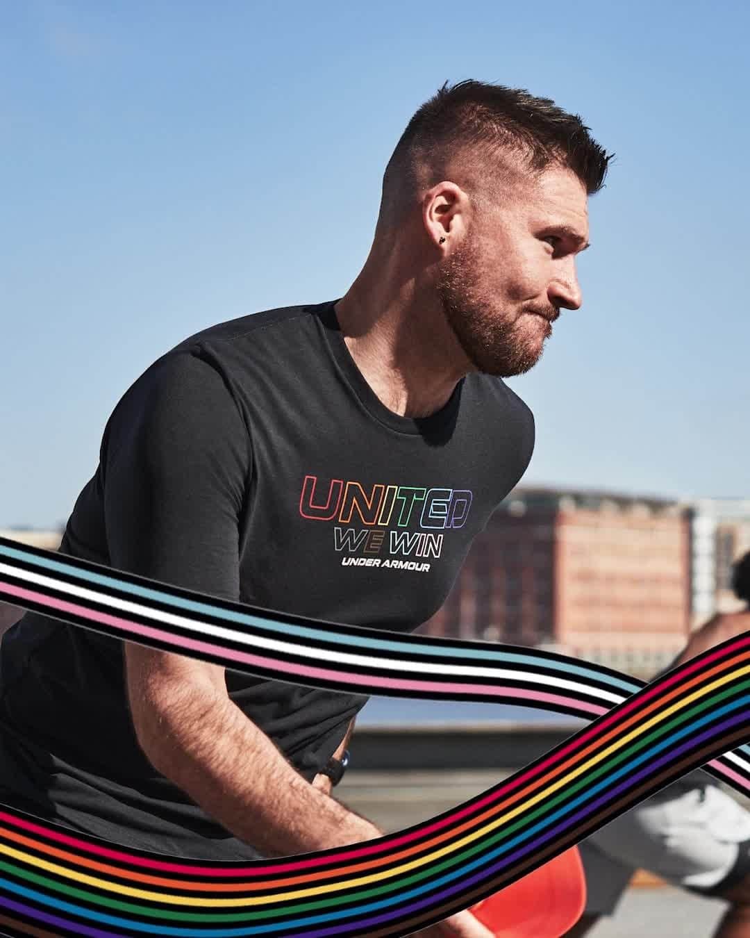 Under Armourのインスタグラム：「Equality has no off season. United we win. Shop the UA Pride collection, available now at the link in bio.」