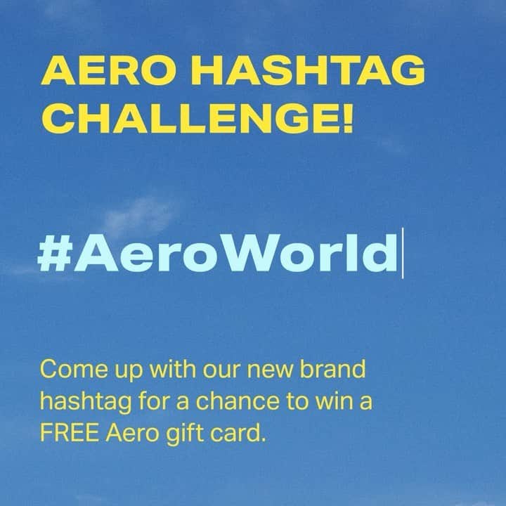 エアロポステールのインスタグラム：「Calling all Aeropostale fans - we need your help deciding our new brand hashtag. Enter for a chance to win a $250 gift card by   - Following Aeropostale on Instagram - Like this photo  - Comment what you think our new hashtag should be   Official rules in the link in bio or visit bit.ly/3HopYYx」