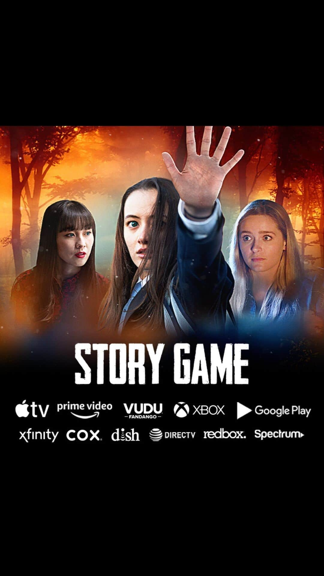 アヤカ・ウィルソンのインスタグラム：「____ 🎬New Movie 🎬  Hey guys, so my first ever American film is finally going to be released in North America!!!  “Story Game” is out in June 21st On these platforms:  In Demand (Comcast, Cox, Spectrum and others) DirecTV Dish iTunes Google/Youtube VUDU Hoopla Amazon Prime Video Screambox  Can’t wait for everyone to see it!!! 😆😆😆  I’m so excited to finally get a chance to show my Canadian side of my family what I do🤭  #storygame #ayakawilson #movie #japan #hawaii」