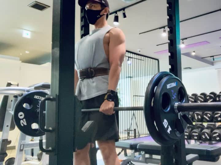 のインスタグラム：「ラックプルやってみたけど、やっぱりフルのデッドリフトしか勝たんね！」