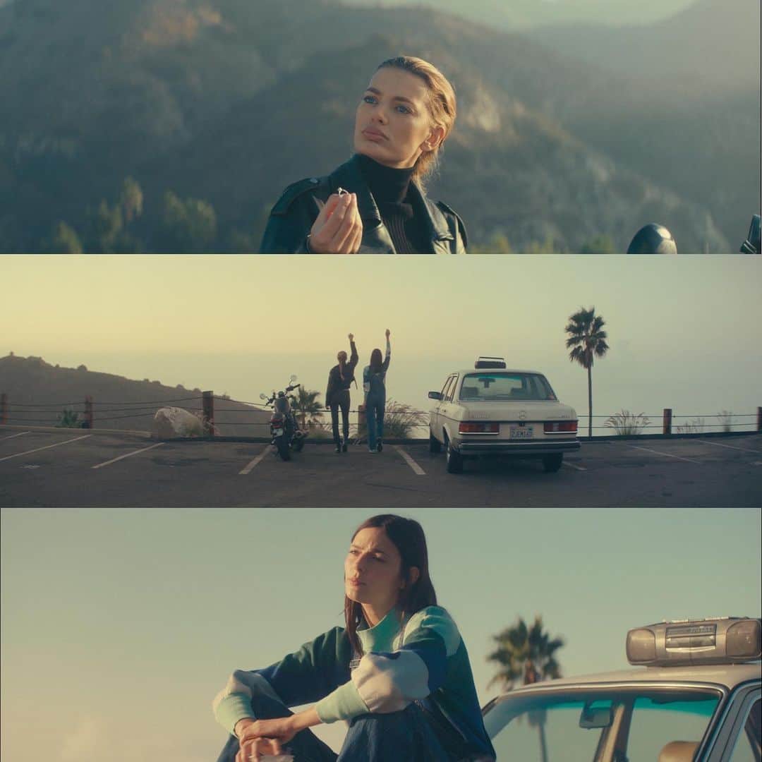 ブレッヒェ・ハイネンのインスタグラム：「Our short film SOLAR BOOM written and directed by @kacehughes   Link in bio to check it out. thank you so much to everyone involved 😭🤍  written/directed @kacehughes  starring: @sadienewman @bregjeheinen  dp: @irissaur  1st ac: @good.to.go  2nd/grip: @nick_ob1  co producer: @larockandroll  sound: @paulmasonaudio  composer: @benhberger  vfx: matt Shively  audio mix: mason brown colorist: sean mccane  VO: phyllis berger, @ibcookin」