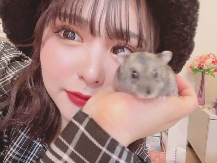 西野瑠奈のインスタグラム：「はむ🐹💨🐹💨」