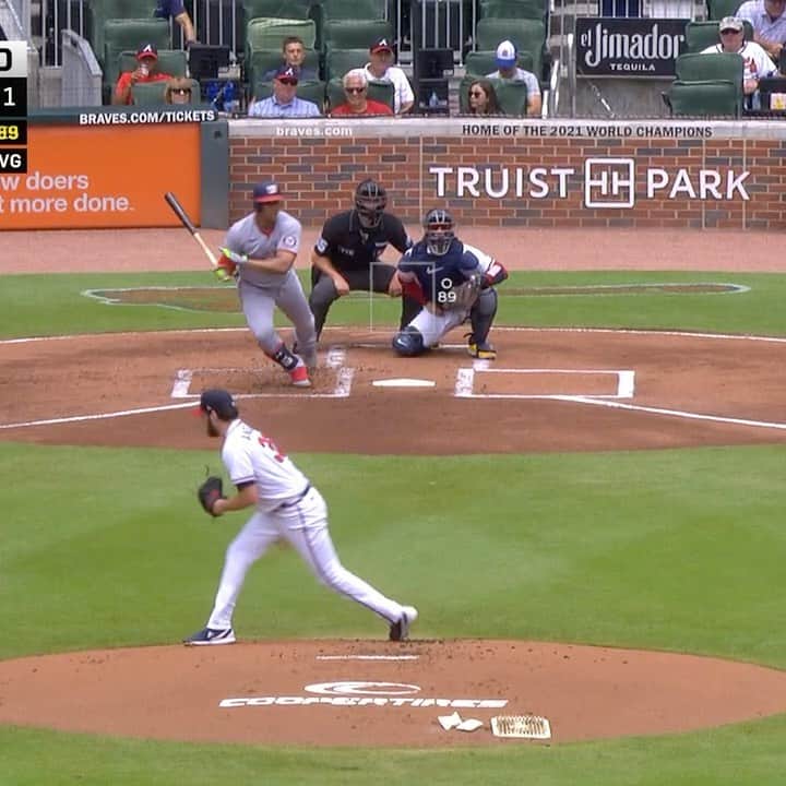 ワシントン・ナショナルズのインスタグラム：「“Juan Soto looks like he’s telling every pitcher lately ‘I’m better than you’”」