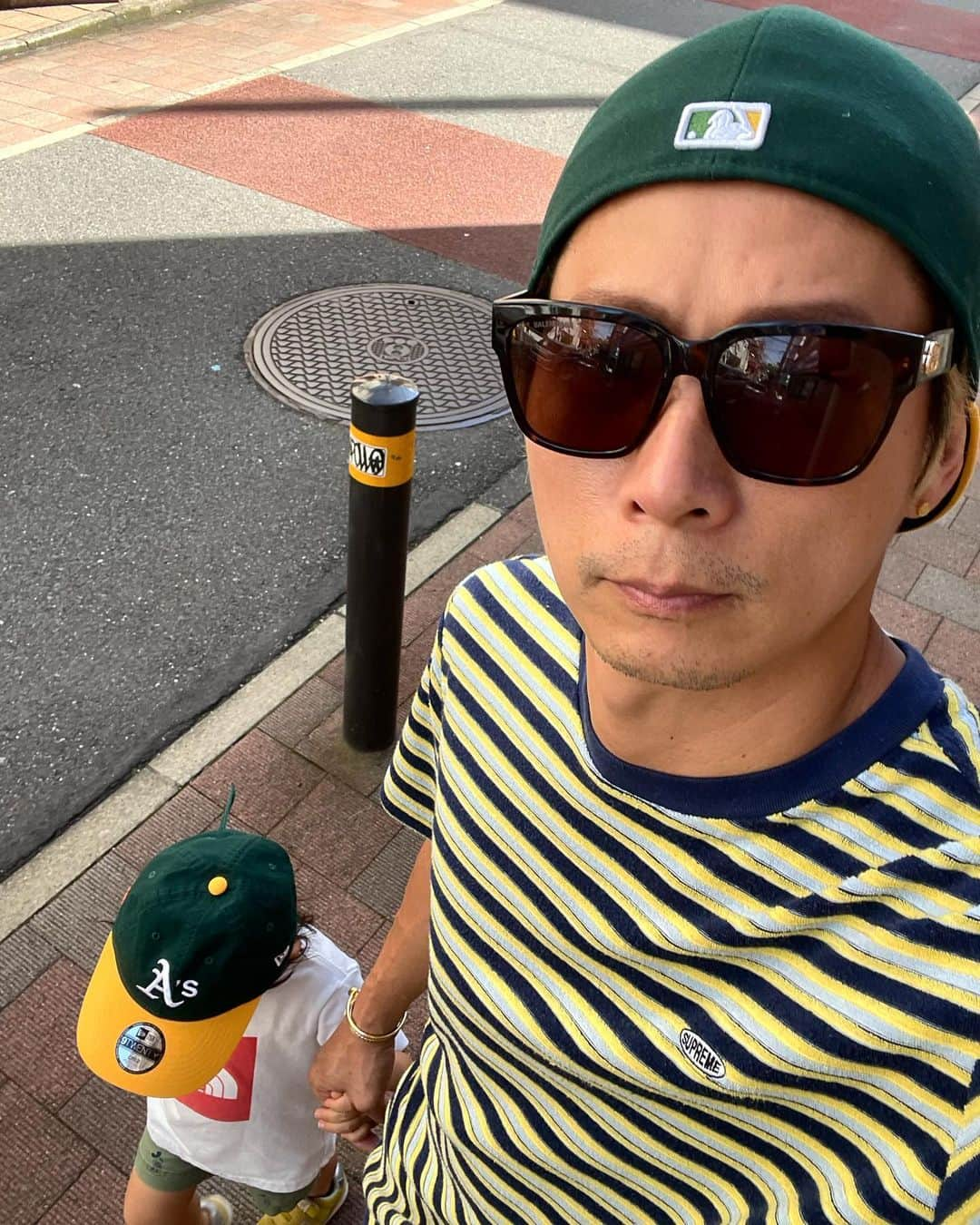 黒木啓司さんのインスタグラム写真 - (黒木啓司Instagram)「#Athletics ⚾️ #supreme   最近おきにcap   子供ってなんでこんなにかわいいんだろ😍」7月11日 23時09分 - keiji_papa_