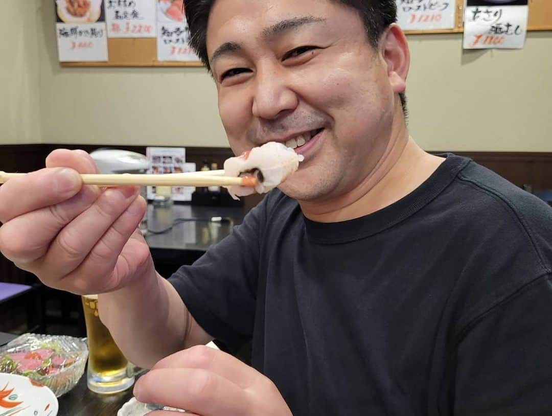 へんな魚おじさんさんのインスタグラム写真 - (へんな魚おじさんInstagram)「カネダイさんにて会長とお食事❗️」7月11日 19時31分 - _sakana_ojisan