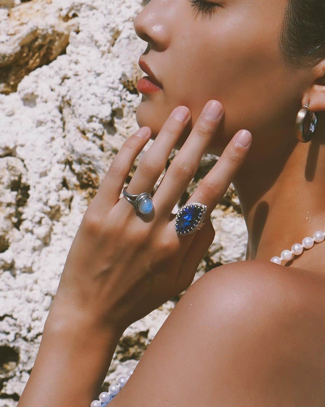 RUBYさんのインスタグラム写真 - (RUBYInstagram)「🕸  Made for Goddess 🦂💜  作っててなにより楽しい時間だったなぁ🤔💞  #ocean_babe #handmadejewelry」7月12日 17時32分 - maui_ruby