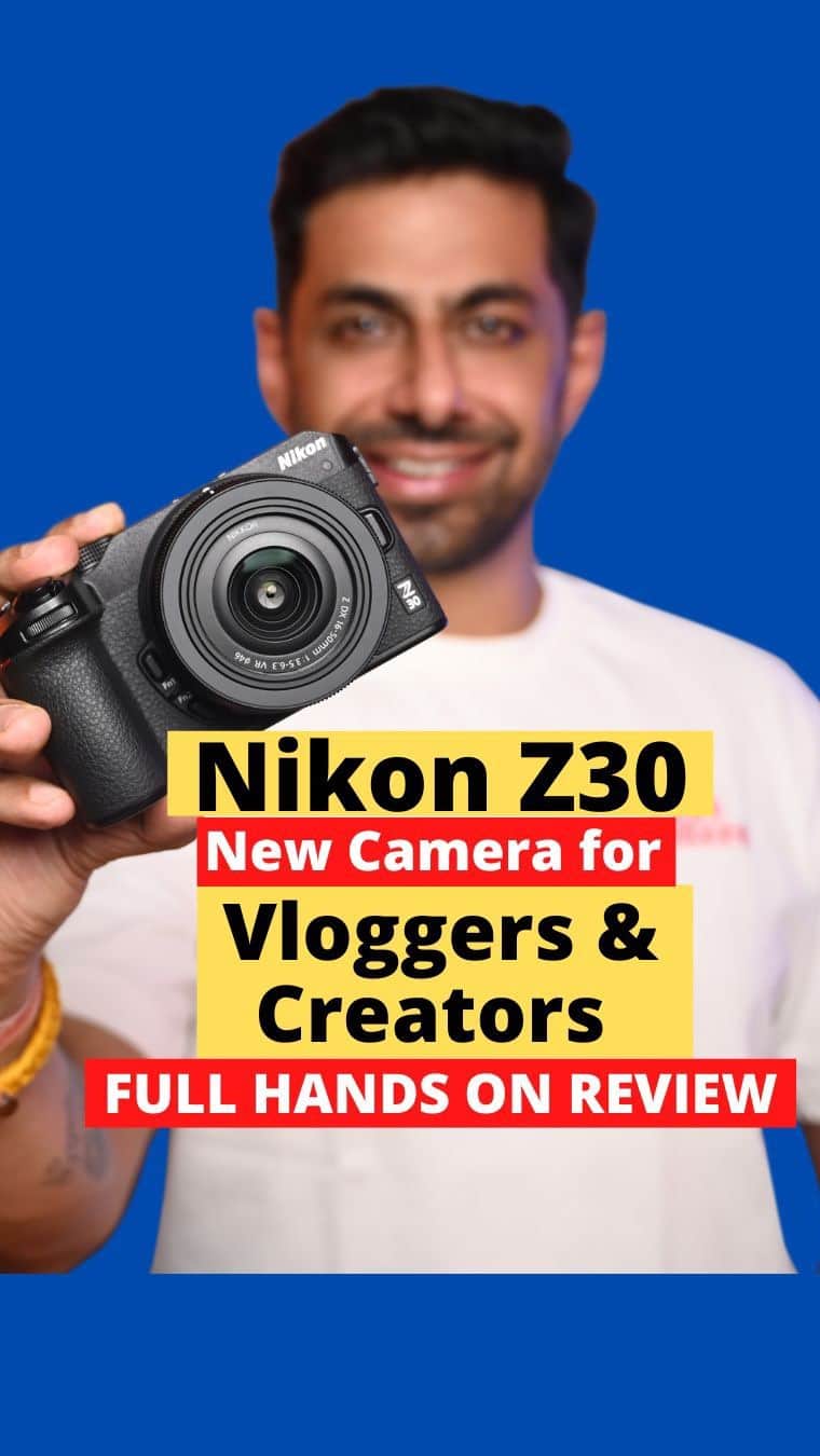 Praveen Bhatのインスタグラム：「Is the Nikon Z30 Worth Buying? The new Nikon Camera Z30 in-depth Review with PRICE in india & SPECS. This new nikon Camera is specially launched for Vlogging & Creators.  The Nikon Z 30 is the camera for content creators looking to upgrade from their smartphone, featuring a 20.8MP, video specs 4K UHD up to 30p, & in camera you can shoot 120 fps. The Z30 comes with a a vari-angle touch screen, precise eye-detect autofocus, a high-quality built-in stereo mic. Is this the ultimate camera " The Best Camera" for beginners or for YouTube videos ? That's what I answer in this video. . . #praveenbhat @nikonindiaofficial #nikonz30」