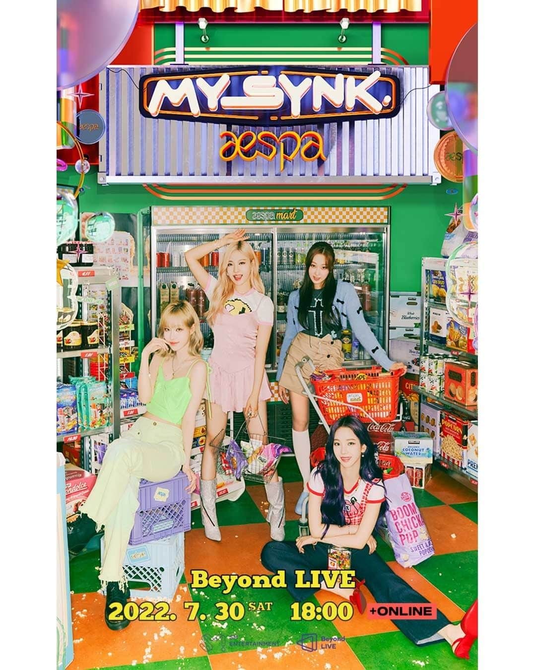 aespaさんのインスタグラム写真 - (aespaInstagram)「Beyond LIVE - 2022 aespa FAN MEETING “MY SYNK. aespa”   📆 07/30 SAT 6PM (KST) 👉 Sales – KOREA : \39,000 / JAPAN : ¥3,900 / GLOBAL : 35 USD ※ You can purchase one ticket per ID   ✅ Beyond LIVE 🔗 https://bit.ly/3uBGSNW   🎫 Single Ticket Sales Open - 판매 기간: 2022년 7월 12일 (화) 15:00 ~ 2022년 7월 30일 (토) 19:00 (KST) - Sales Period: From July 12, 2022 (Tue) 15:00 to July 30, 2022 (Sat) 19:00 (KST)   ✅ SMTOWN &STORE -PC KO: https://bit.ly/3It3JRu  EN: https://bit.ly/3IwG034  JP: https://bit.ly/3IqaG5X  CN: https://bit.ly/3yVXlPD    -MO KO: https://bit.ly/3c71jfq  EN: https://bit.ly/3ACaWNn  JP: https://bit.ly/3yWuiLZ  CN: https://bit.ly/3as6SEL    🎫 Single Ticket Sales Open - 판매 기간: 2022년 7월 12일 (화) 15:00 ~ 2022년 7월 30일 (토) 18:00 (KST) - Sales Period: From July 12, 2022 (Tue) 15:00 to July 30, 2022 (Sat) 18:00 (KST)   #aespa #aespa_Fanmeeting #에스파 #에스파_팬미팅 #my_synk_aespa #마이싱크에스파 #BeyondLIVE #Beyond_LIVE #비욘드라이브 #Beyond_LIVE_aespa_my_synk_aespa」7月12日 15時00分 - aespa_official