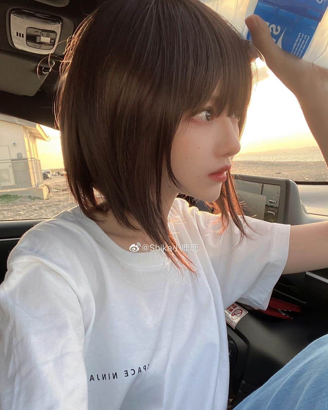 shikaのインスタグラム：「Summer Sea Sunset  #写真 #girl #summer」