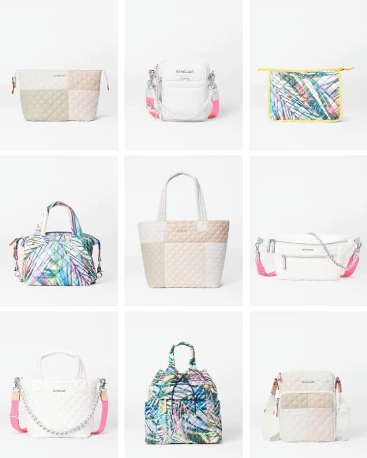 MZウォレスのインスタグラム：「The July drop is HERE, including our brand new, must-haves like Sand Patchwork and Bright White. Head to the link in our bio to see what's new. #DesignedToDoMore」
