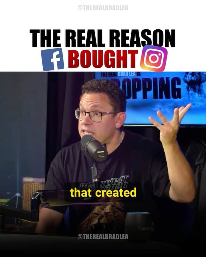 ティモシー・サイクスのインスタグラム：「This is the REAL reason Facebook bought Instagram…  From the latest episode of #DroppingBombs with @timothysykes. Tune in for the full podcast at link in bio @therealbradlea.」