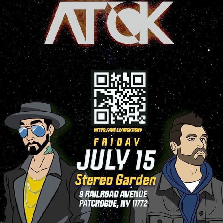 A.J.のインスタグラム：「Patchogue, NY! It’s going down. Can’t wait to see y’all this Friday, July 15th for a special @officialatck show where I’ll be giving a special debut performance of my new song “Smoke”. Grab your VIP or general admission tickets now at the link in my stories!」