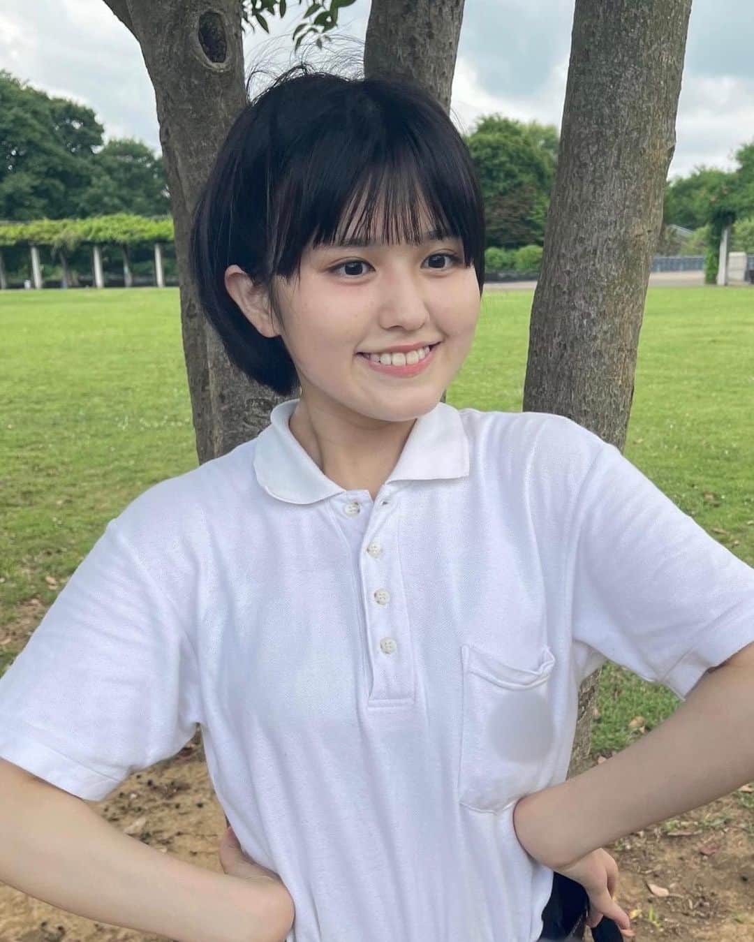 池田レイラのインスタグラム：「昨日TikTokに投稿した動画の裏側を友達が撮ってくれていました🥳😂  もうすっかり夏です！！☀️」