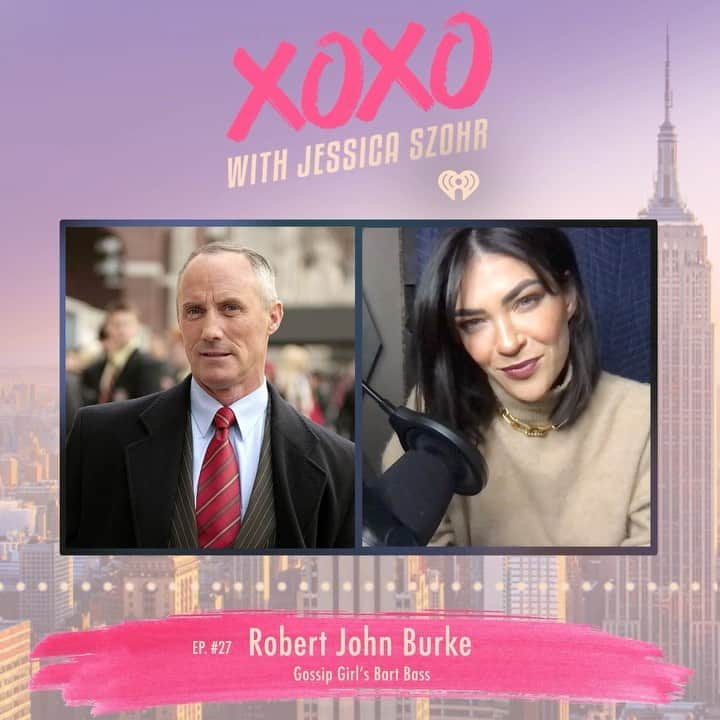 ジェシカ・ゾアのインスタグラム：「You guys… Bart Bass, aka Robert John Burke, joins me on today’s XOXO episode to talk about starring on #GossipGirl while being a volunteer firefighter, having more fun playing the villain, and how IRL he’s more like Rufus! Click the link in my bio to catch the full episode  💗」