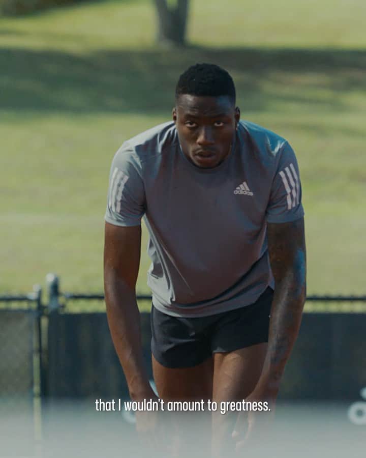 adidas Runningのインスタグラム：「“If you bet against me, you’ll go broke.”   Growing up in Florida, a lot of people told @flaamingoo_ that he wasn’t going to be good enough. But all that doubt just added fuel to the fire, because his favourite thing to do is prove people wrong.  Now he’s looking to become the first back-to-back 110m world champion in 19 years. And while some think the odds are stacked against him, for Grant, it’s just another hurdle to clear.」