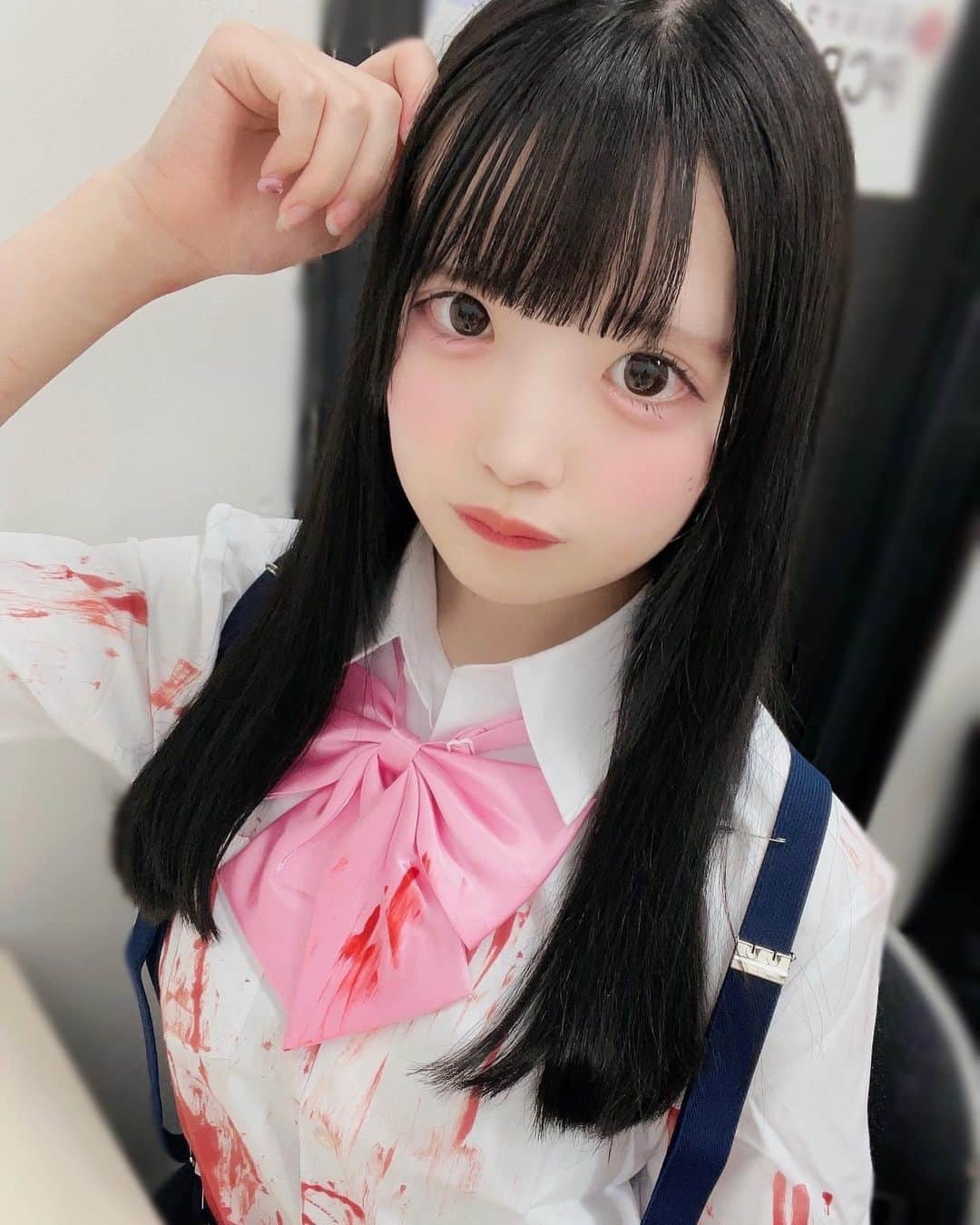 姫崎もえのインスタグラム：「ひぐらしのなく頃に 古手梨花ちゃんのコスプレをしました♡  ・  ・  #アイドル #地下アイドル #コンカフェ嬢 #コンカフェ #雰囲気好きな人いいね #地雷女 #地雷系女子 ##地雷女子と繋がりたい #量産型ヲタク #量産型コーデ #jk #jkブランド #プリント倶楽部 #他撮り #自撮り界隈 #自撮り界隈の人と繋がりたい #1mmでもいいなと思ったらいいね #美男美女と繋がりたい #いいねした人全員フォローする #いいね返し #地下アイドル好きな人と繋がりたい #粉我 #偶像 #白色担当 #cosplay #ひぐらしのなく頃に #古手梨花コスプレ #古手梨花」