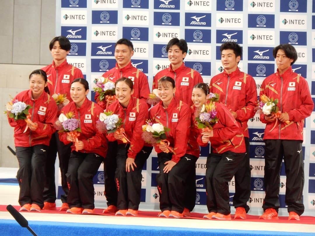 宇山芽紅のインスタグラム：「. 2022年世界選手権代表メンバー✨ 11月にブルガリアで開催されます🇧🇬 応援よろしくお願い致します！！」