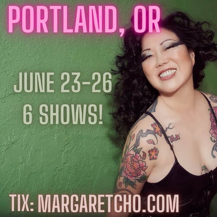 マーガレット・チョーのインスタグラム：「Finally back in Portland this weekend @heliumcomedypdx with @the_danielwebb!」