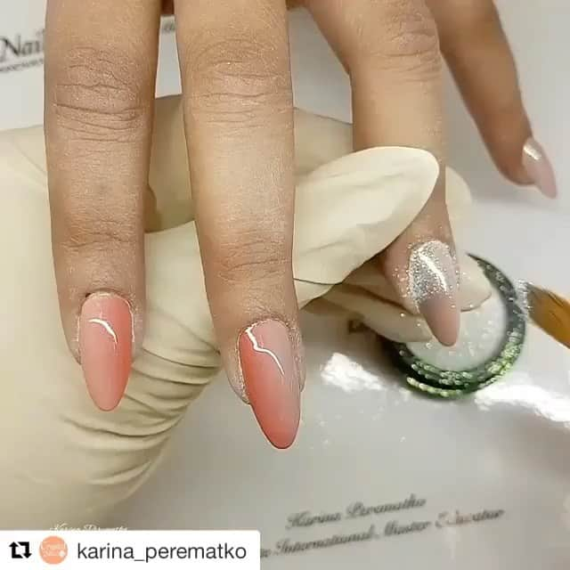 Nail Designsのインスタグラム：「Credit: @karina_perematko ・・・ #royalgel #nowipegel #mermaid #greeneffect #ombrenails #best #products #crystalnails #manicure #gelnails #color #karina_perematko #london#nailit #nailstagram #nails2inspire #nailsofinstagram #nailsdid #nailsoftheday #nailsart #nailsdone #nailsalon #nailsdesign #naildesign #nailporn #nailedit #nailaddict#nailspafeature」