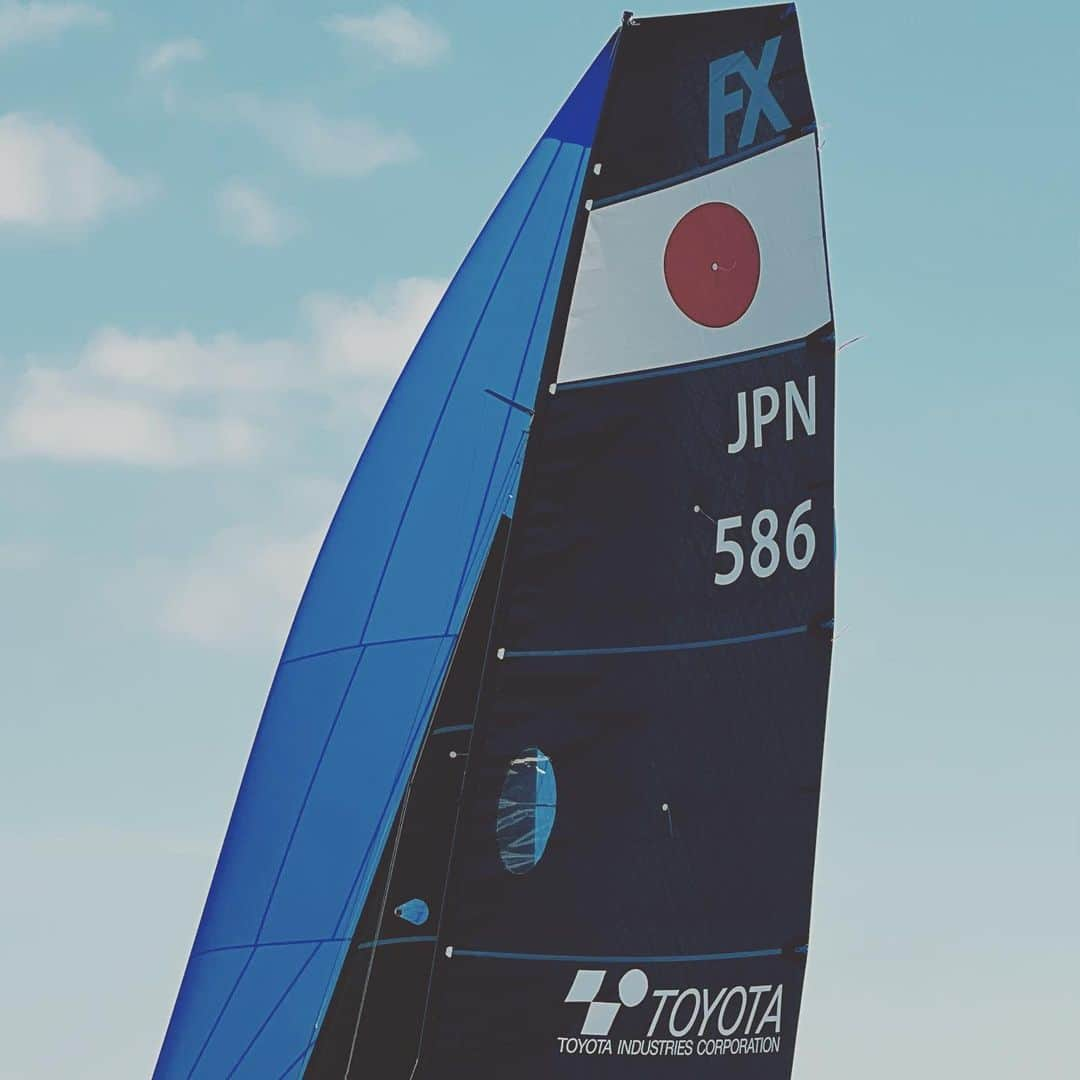 田中美紗樹のインスタグラム：「Kieler woche will start tomorrow with these new sails. Go go! #jpn586」