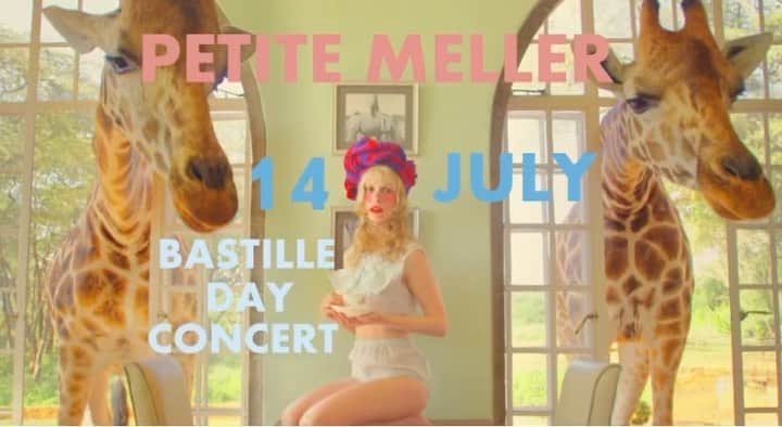 ペティート・メラーのインスタグラム：「New Summer #Concerts🦩🦒🦒🇫🇷🦒🦒🦩  @ozentlv #Bastille  Ad by @jenniferabessira  Shot @napoleonhabeica style @nao_now  Link in Bio」