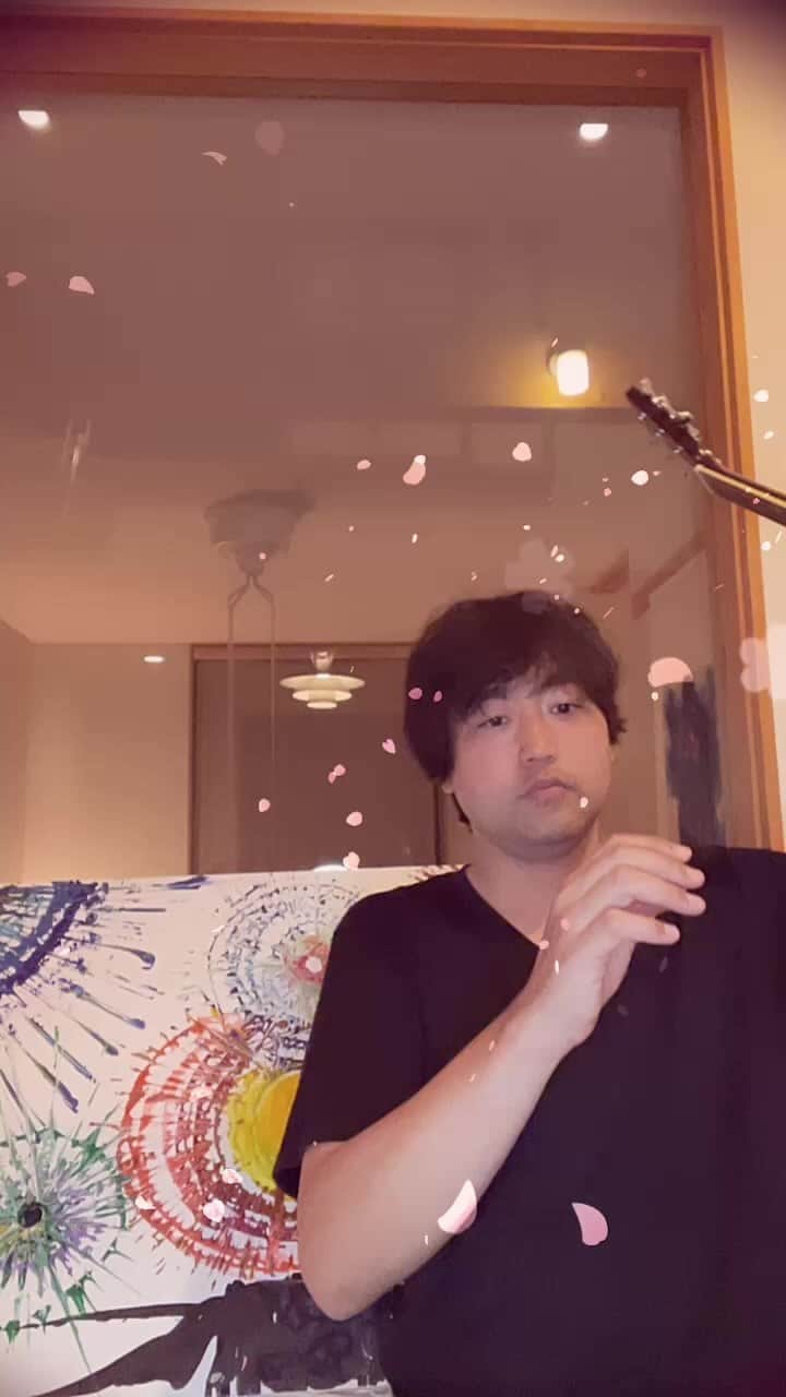 武田双雲のインスタグラム：「嬉しょん歌ライブ。」