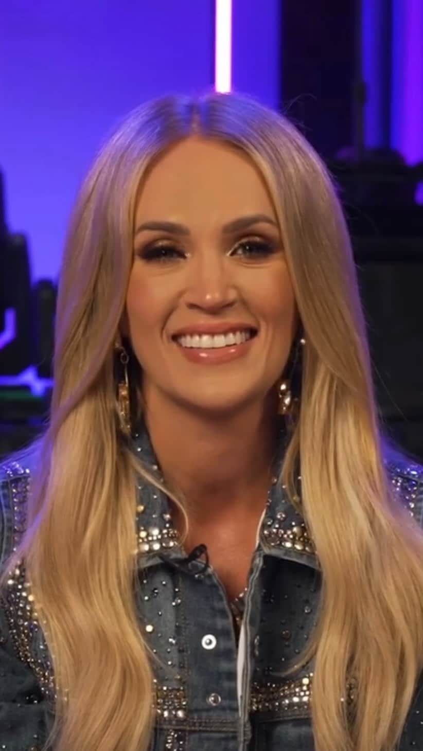 のインスタグラム：「Thank you, @cmt! #DenimAndRhinestones 💜💎 ・・・ #Repost @cmt ・・・ Imaginative, cinematic, and hauntingly beautiful. @carrieunderwood put her heart and soul into the work of art that is “Ghost Story.”🎨🎶  Carrie’s new album, ‘Denim & Rhinestones,’ is out NOW!」