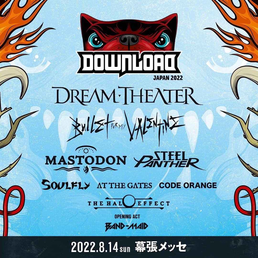 のインスタグラム：「BAND-MAID will be the only Japanese artist to perform at the music festival "Download Japan 2022".  https://www.downloadfestivaljapan.com/  #bandmaid」