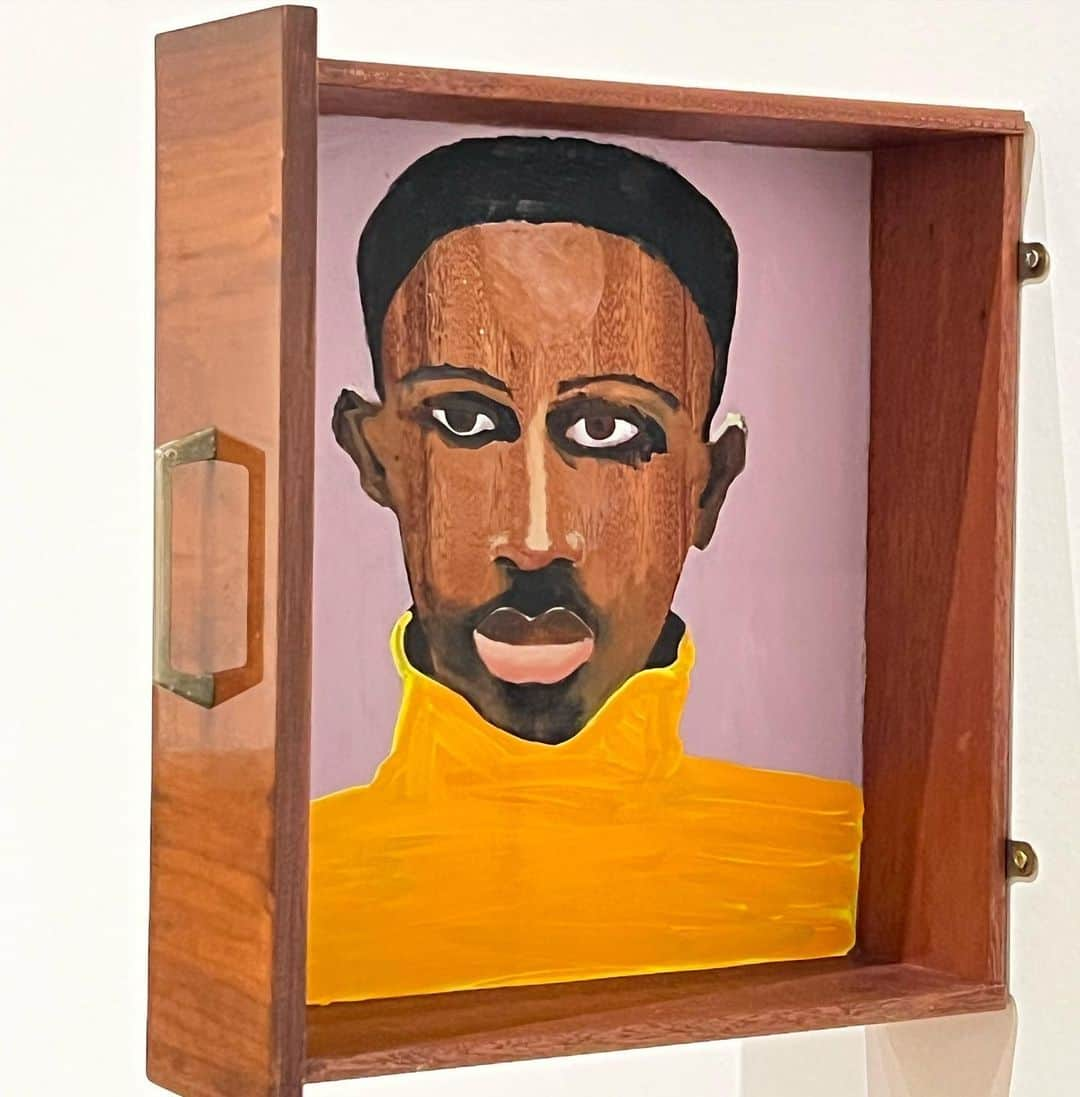 マーカスルプファーのインスタグラム：「LUBAINA HIMID  Man in a Jumper Drawer, 2018  #lubainahimid #tatemodern #exhibition #art #london #artist」