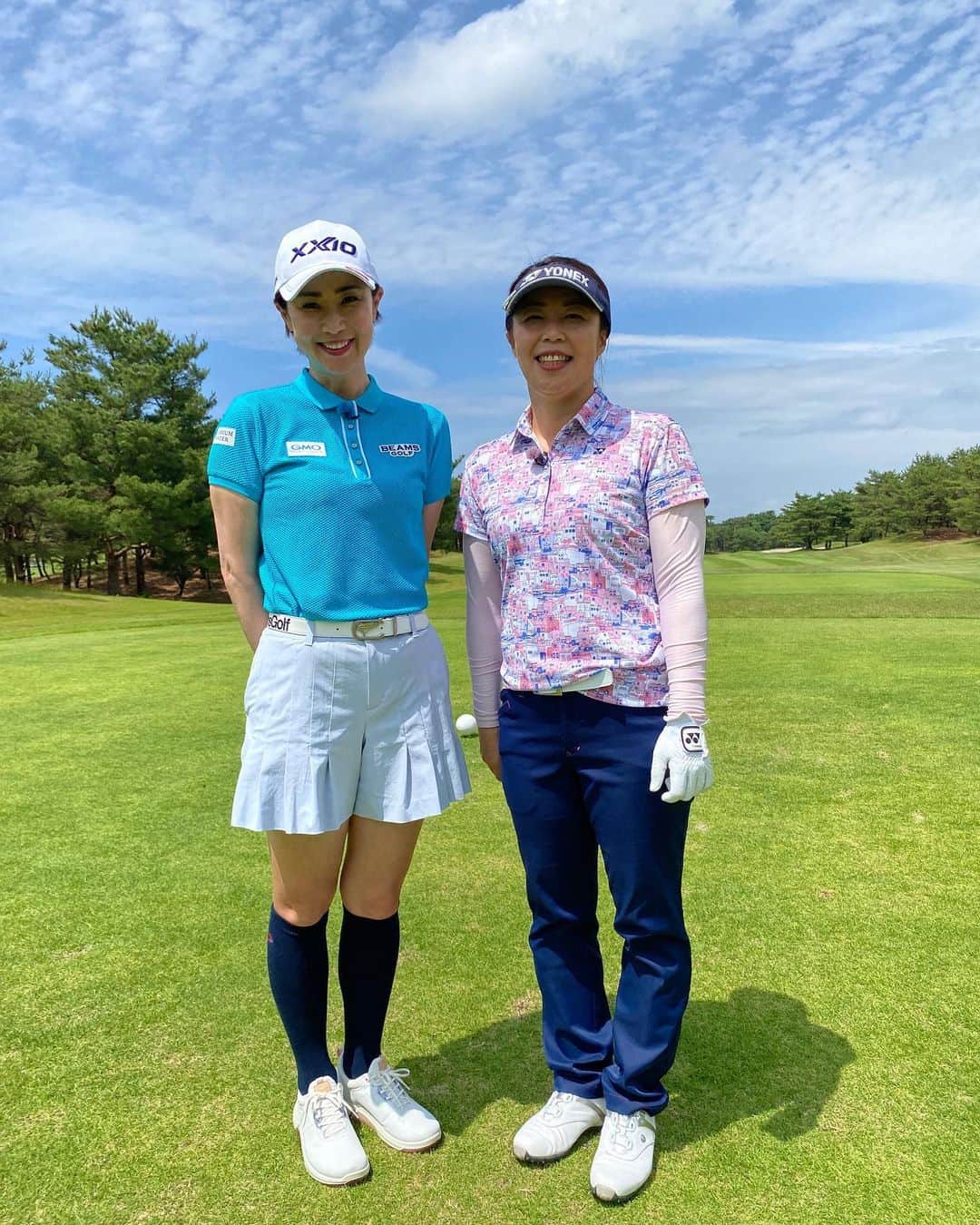 古閑美保のインスタグラム：「米山キャプテンとラウンド🥺 #キャプテン」