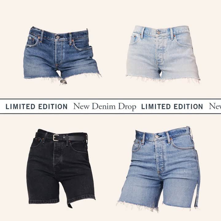 のインスタグラム：「More Y2K denim? Y not. Limited edition shorts available for as long as this trend will last.」