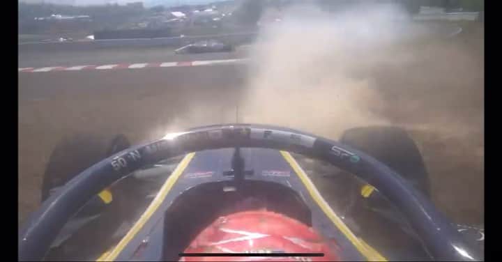 松下信治のインスタグラム：「オンボード🤯  Oi Wt* ?? - There was brake failure at turn 1. Honestly this was scary one and it shouldn’t happen like this…we will need to make sure that this things will never happen again✋」