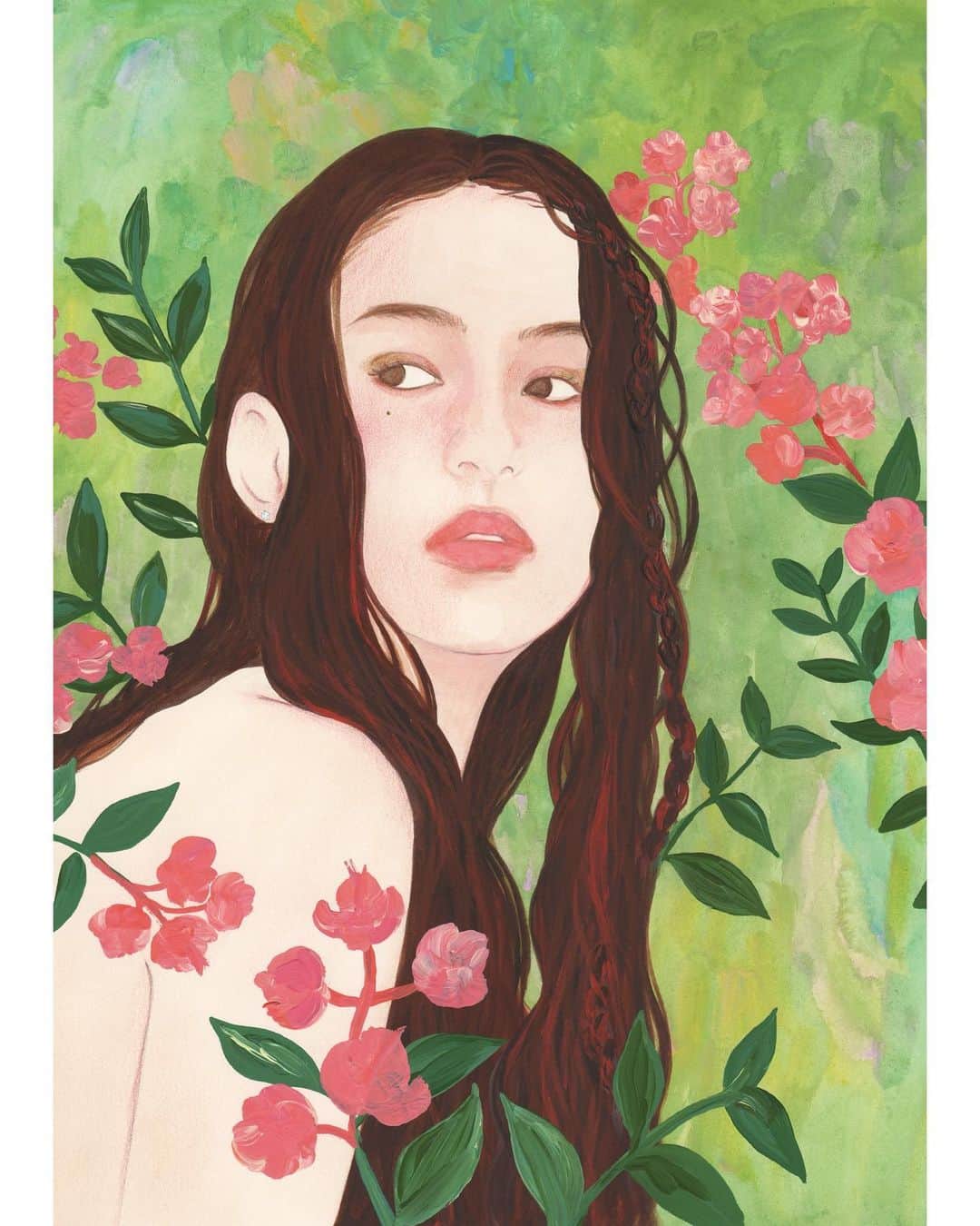 マエガミマミのインスタグラム：「JAPAN HENNA Professional Manual Vol.20 イラスト🌿@japanhenna_official」