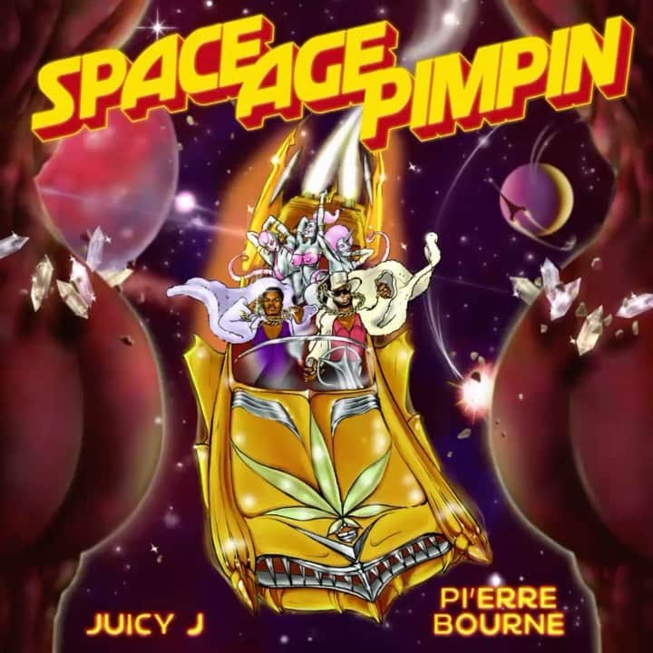 ジューシー・Jのインスタグラム：「New Project out now ! me & @pierrebourne SPACE AGE PIMPIN !!!! LINK IN BIO」