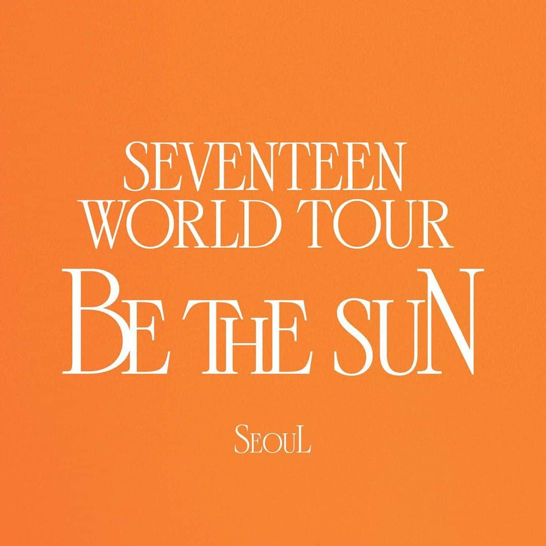 SEVENTEENさんのインスタグラム写真 - (SEVENTEENInstagram)「See you at SEVENTEEN WORLD TOUR [BE THE SUN] - SEOUL ▶In-person Concert + Online Live Streaming  #세븐틴 #SEVENTEEN #SVT_WORLDTOUR_BETHESUN #BETHESUN」6月24日 16時03分 - saythename_17