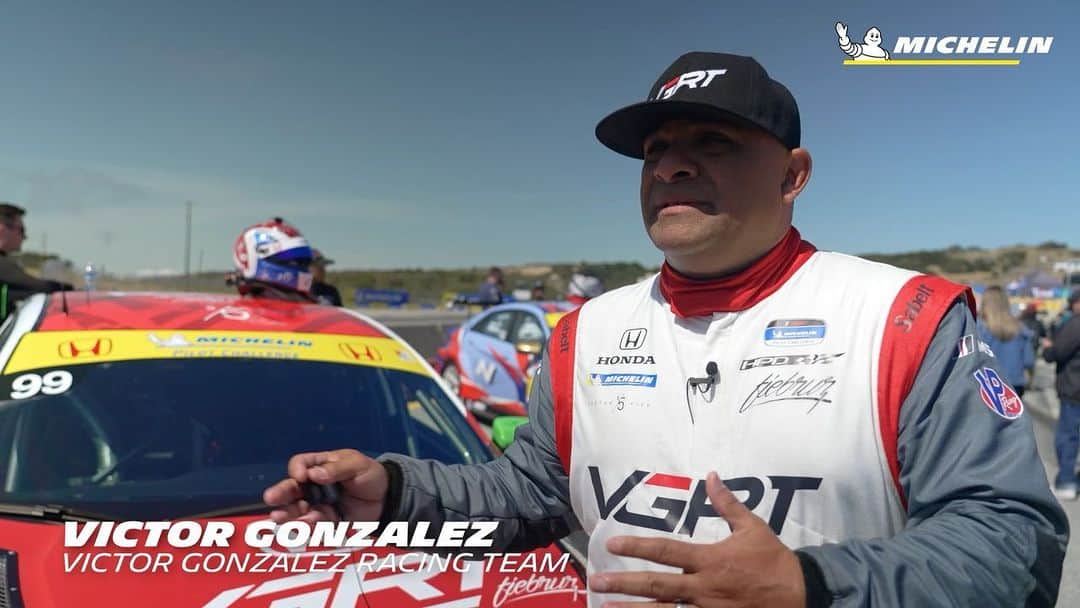 ミシュランのインスタグラム：「Victor Gonzalez Racing is small but brings a wide range of experience and a unique vision to @imsa_racing where the team already has a victory.   #IMSA #Michelin #MichelinMotorsport #racing」