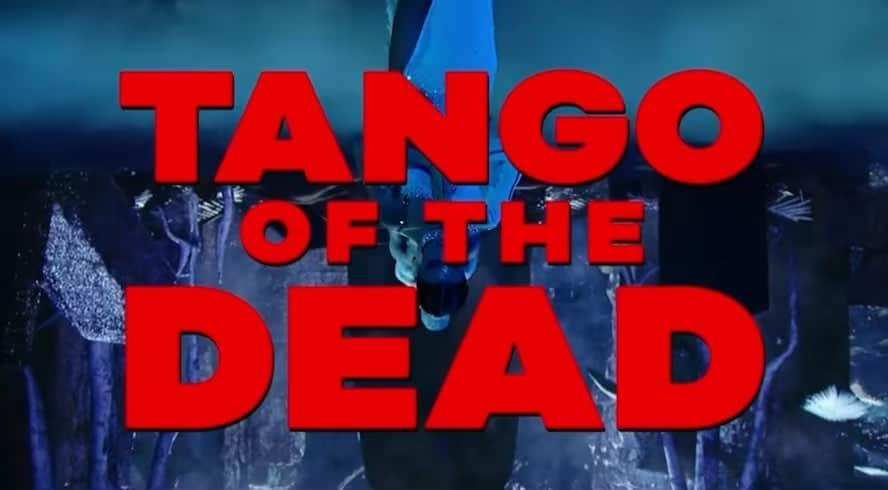 デレク・ハフのインスタグラム：「TANGO OF THE DEAD- I love creating pieces that have a strong theme. This is one of my all time favorites. Working on the music, building the track, creating the concept, even writing a little poem at the beginning. There was a lot that went into this piece and I’m really happy with how it turned out.  Not to mention the awesome cast of dancers who have become my little dance family. They’ve been with me on tours,  my Vegas show and now I got to share the screen with them :)) And of course  my fiancé to be @hayley.erbert summoning her love from beyond the grave 🖤」