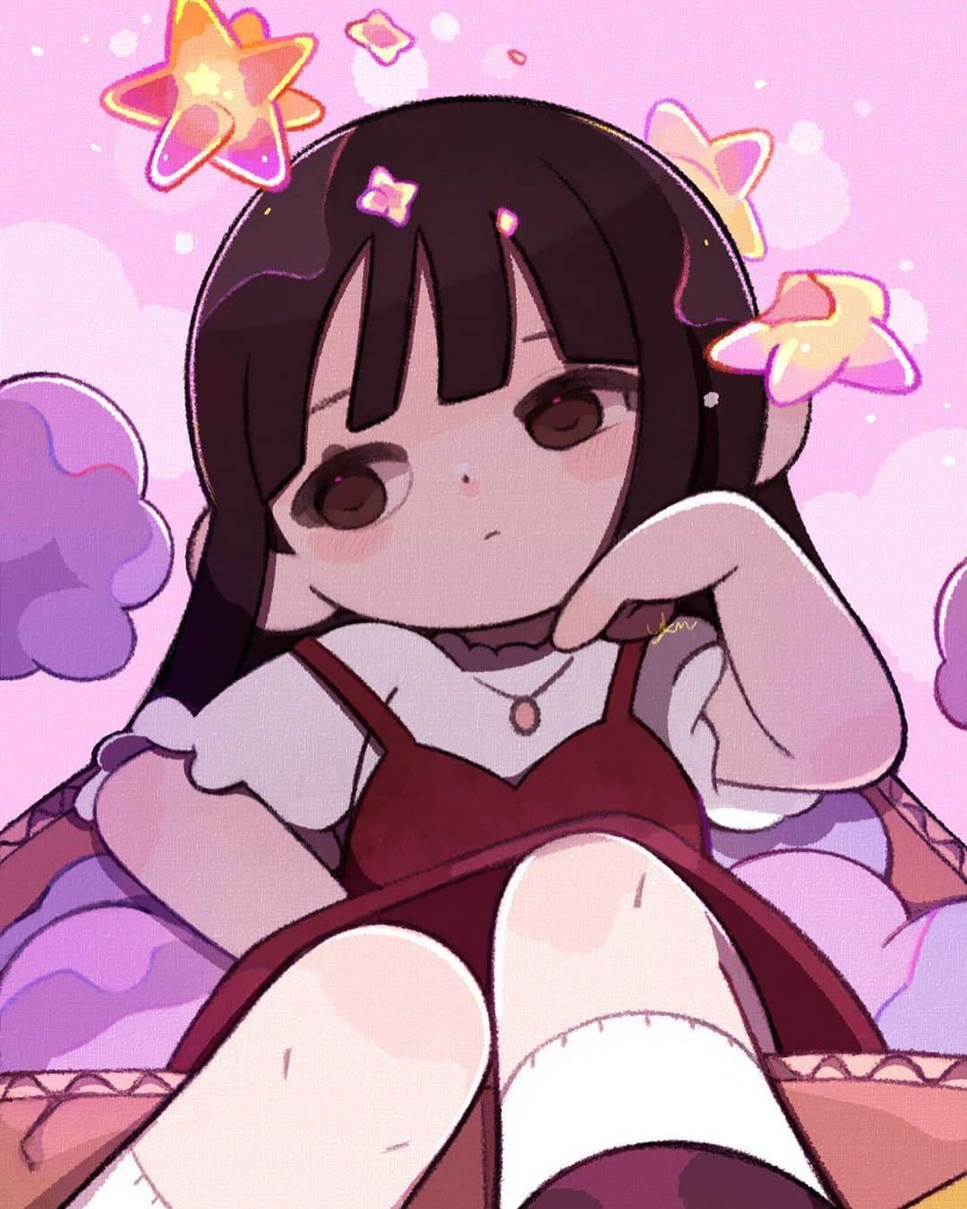 のインスタグラム：「#drawing#illustration#original#originalcharacter#originalart#girl#star」