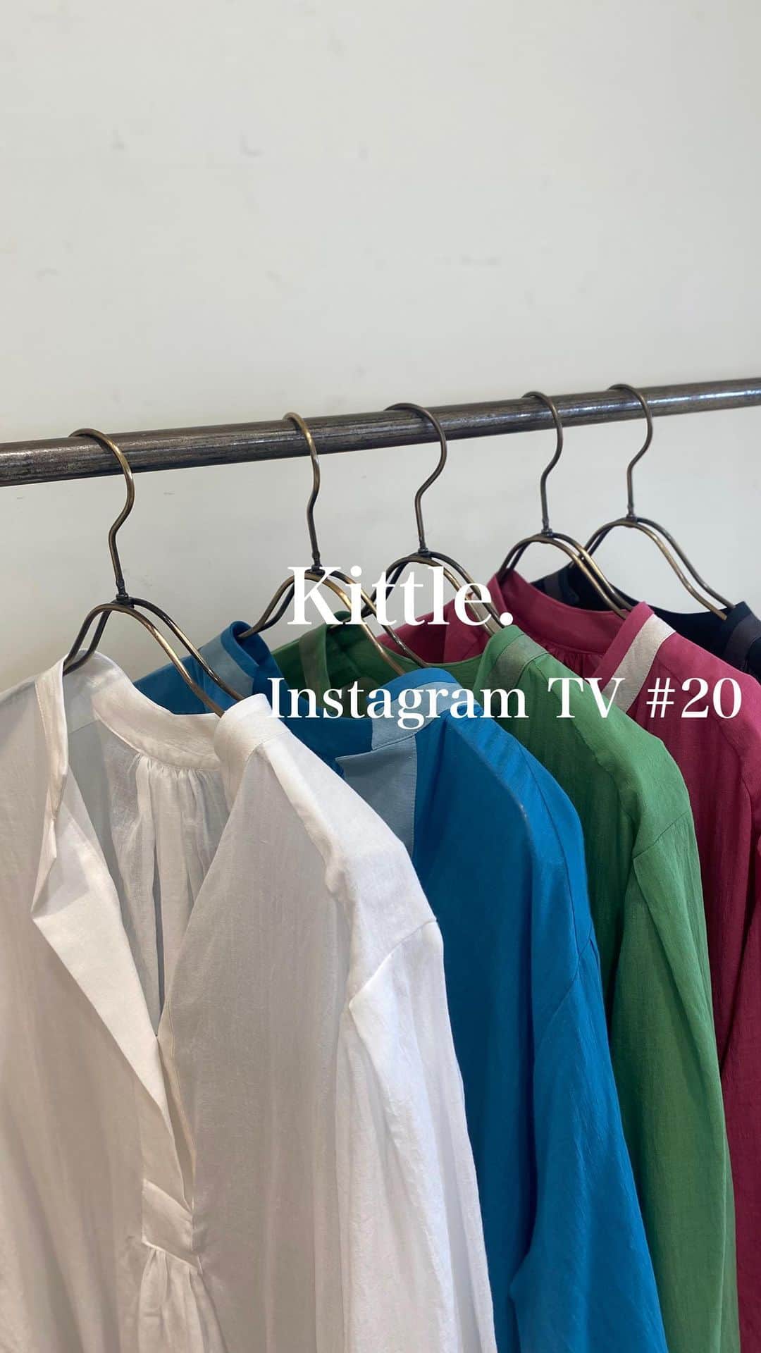 kittleのインスタグラム：「Kittle.2022 summer Instagram TV  ❶ Color skipper shirt one-piece  ¥20,900(tax in)  ❷ Check french sleeve shirt onepiece 　¥29,700(tax in)  ⁡※商品の入荷時期に関しましては、取引先のセレクトショップ様と異なることがございます。ご了承ください。 ⁡ ⁡ #kittleto #kittle ⁡ 【online store】 https://kittleto.com」