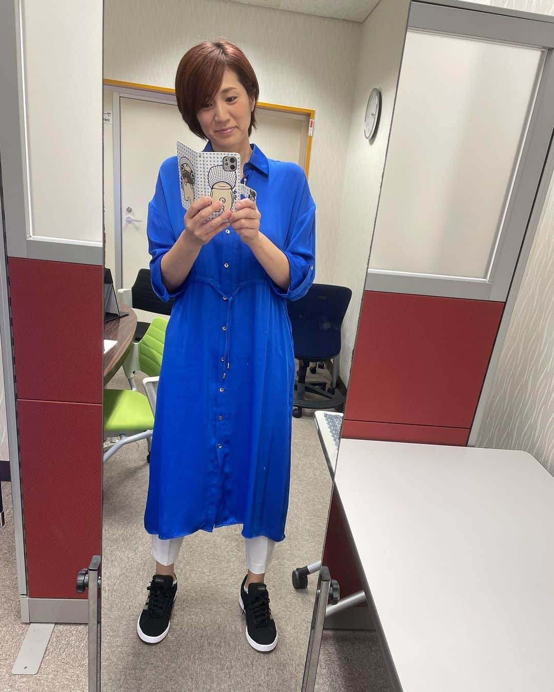高橋みゆきのインスタグラム：「今日のやまホリも無事終わりました☀️放送のたびに早く感じる😁そして毎回ためになる情報ありがたい❣️まだまだ勉強しながら頑張ります✊🏻 #山形 #やまホリ #NHK山形 #朝見たよ〜って嬉しい言葉 #ありがとうございます」