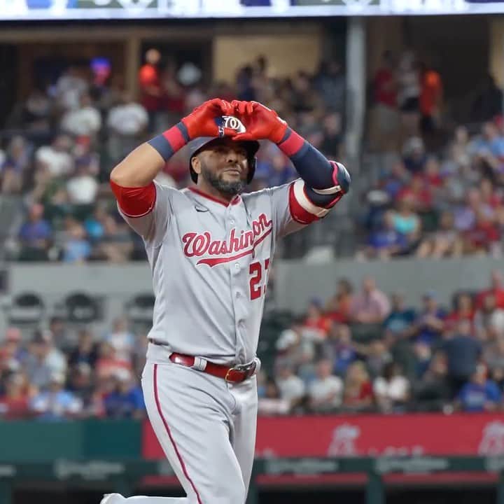 ワシントン・ナショナルズのインスタグラム：「Nelson Cruz needs no introduction in Texas 🫶」