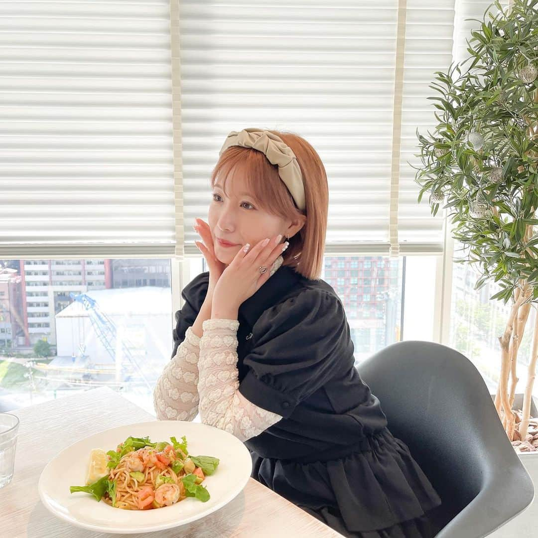 朝長美桜さんのインスタグラム写真 - (朝長美桜Instagram)「美味しかったパスタ🍝♡  #miroamurette#Amy#Amyaccessory#カチューシャ#リング#シルバーアクセサリー」6月26日 20時27分 - miochan_0517