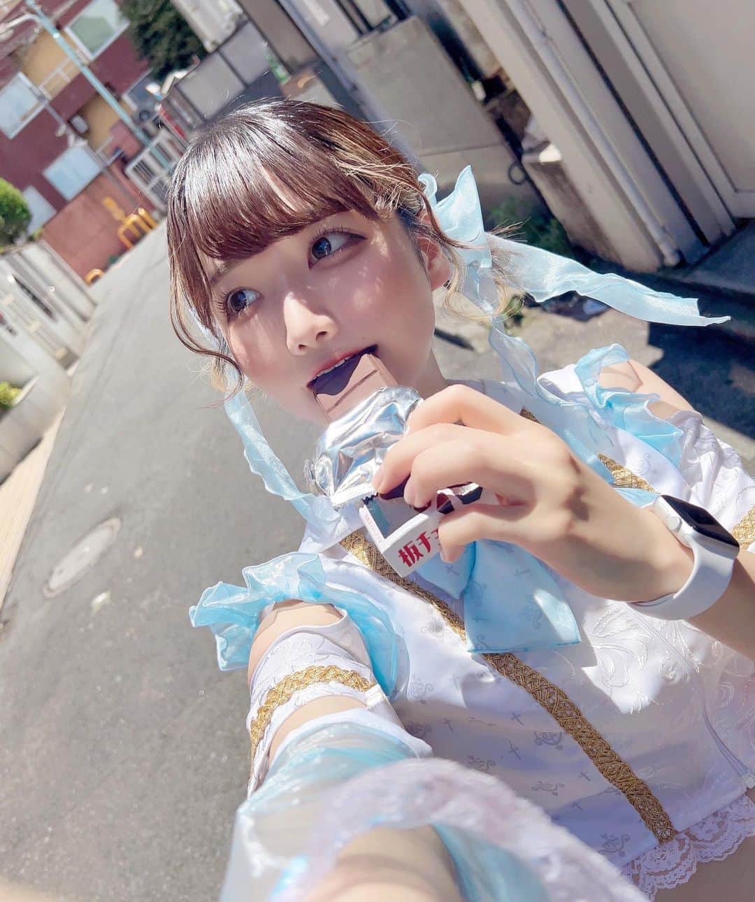 牧乃めいのインスタグラム：「止まらないのはわたしの汗 それとも君への気持ち？  #粉我 #japaneseidol #idol #被写体 #被写体モデル  #被写体になります #ファインダー越しの世界  #撮影会 #撮影会 #アイドル  #自撮り界隈 #自撮り #lfl #l4l #likeforlike #いいね返しは絶対 #いいね返し #ウルフ #インナーカラー #ウルフカット #ウルフボブ #ウルフカット女子 #地下アイドル #東京セラフィム #東セラ #水色担当 #ootd #おしゃれさんと繋がりたい」