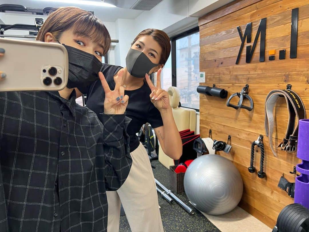 富久美玲のインスタグラム：「_ . 短い間でしたがお世話になりました🥺💪 . #パーソナルトレーニング#gym#link」