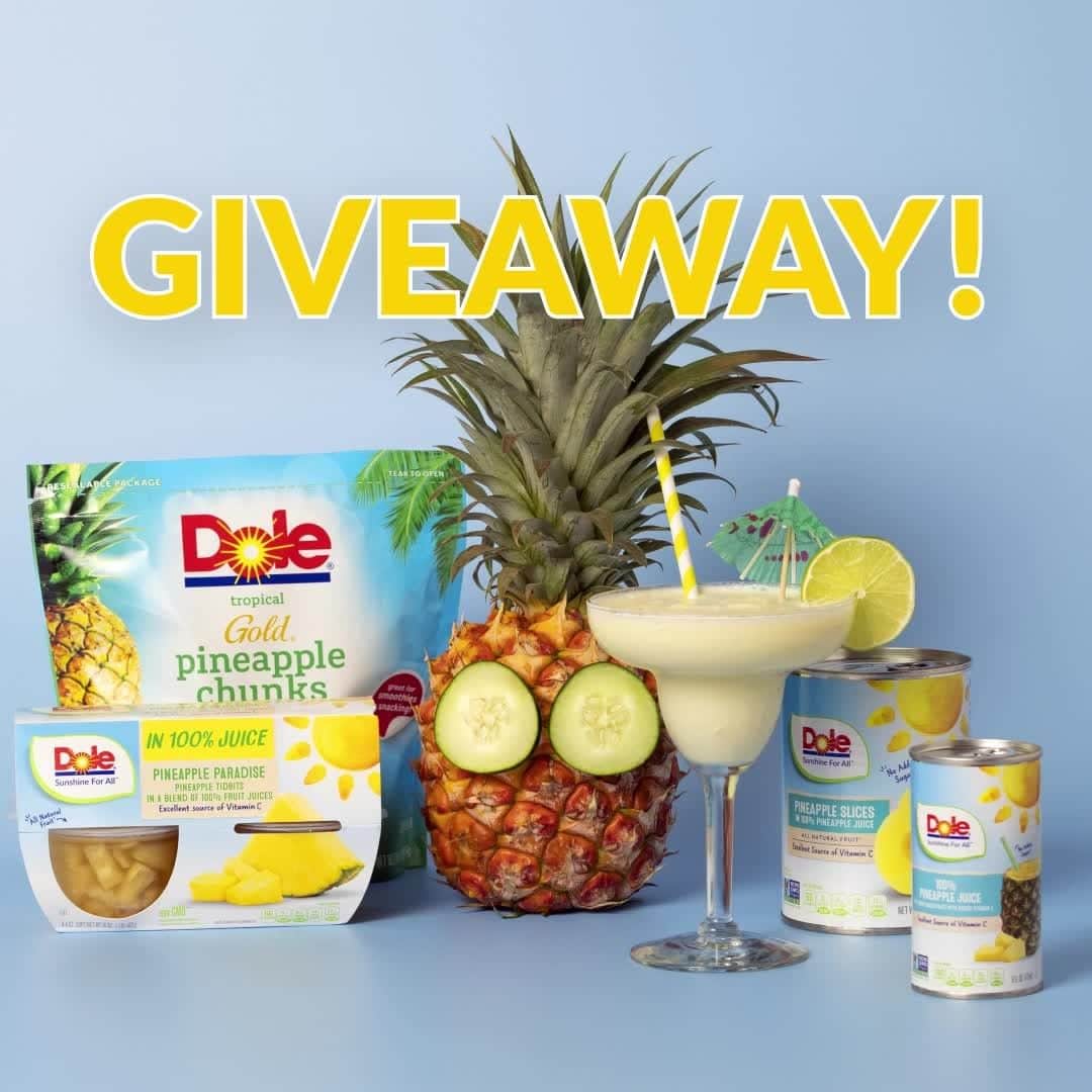 Dole Packaged Foods（ドール）のインスタグラム：「🍍 #InternationalPineappleDay Giveaway! 🍍 We’re celebrating this special holiday by giving away the ultimate #ShareTheSunshine Care Package! This package is jam-packed with our favorite pineapple products and $500 worth of self-care pineapple-themed products.   Oh, and did we mention we’re giving away TWO of these care packages? One for you and one for a friend of your choosing!  To enter: 1. Like this post and follow @dolesunshine 2. Tag the friend you’d like to share the sunshine with!  Winner will be announced by 5PM PST on 7/11 in our story. Please see our link in bio for Terms & Conditions.」