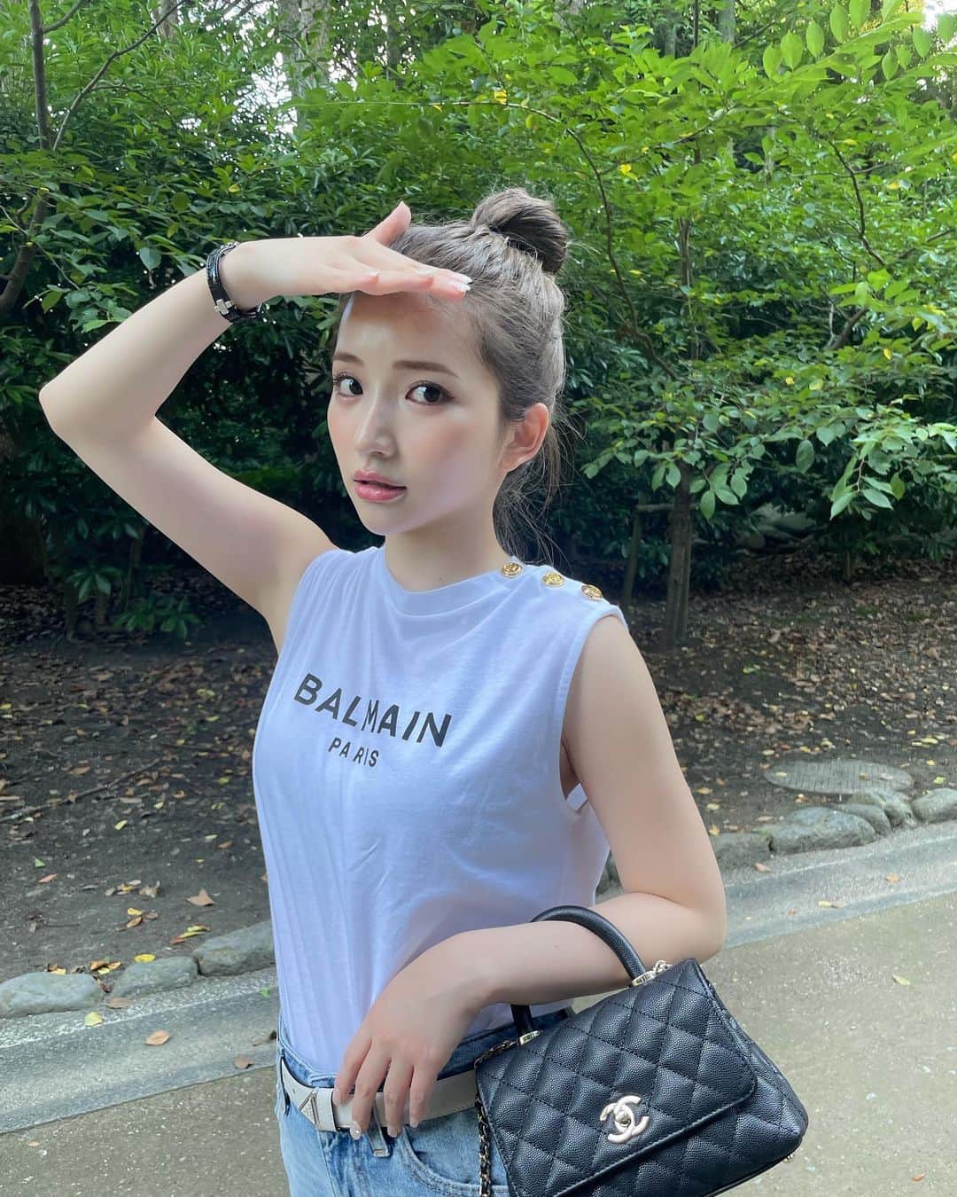 南りほのインスタグラム：「由比ヶ浜の前にパワースポットの鶴岡八幡宮に行ってきた🔥💦🌈」