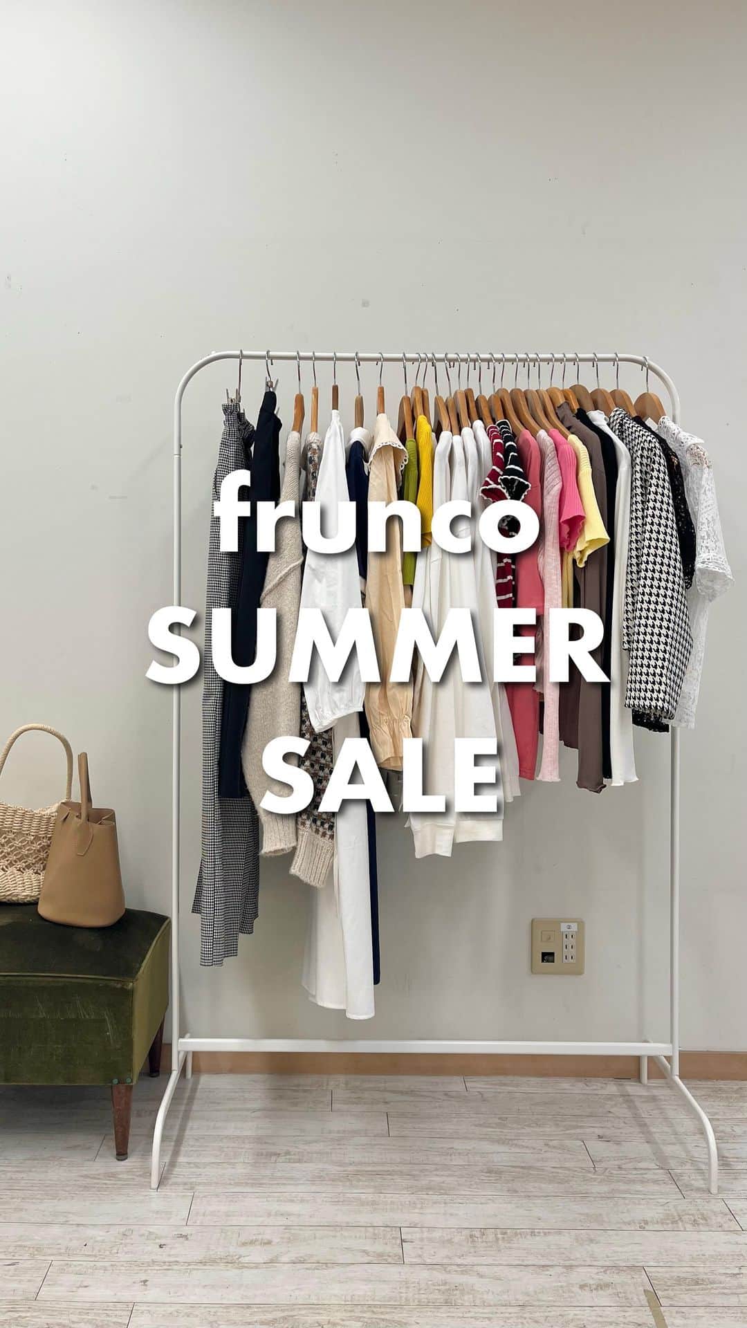 fruncoのインスタグラム：「frunco summer sale で販売するアイテムを一部ご紹介します！ 7.1-7.2ぜひお越しください🚶<3」